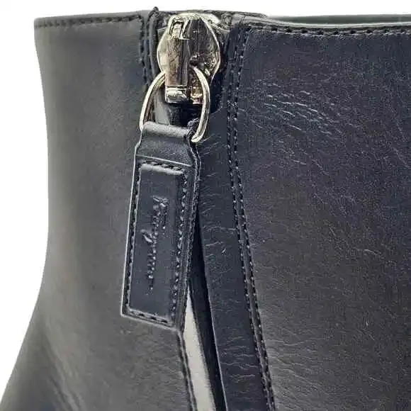 Salvatore Ferragamo Florrie Booties - Leather - Black -$995